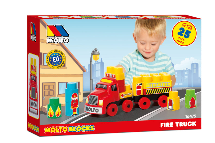 Camión de Bomberos con bloques 25 pzs.